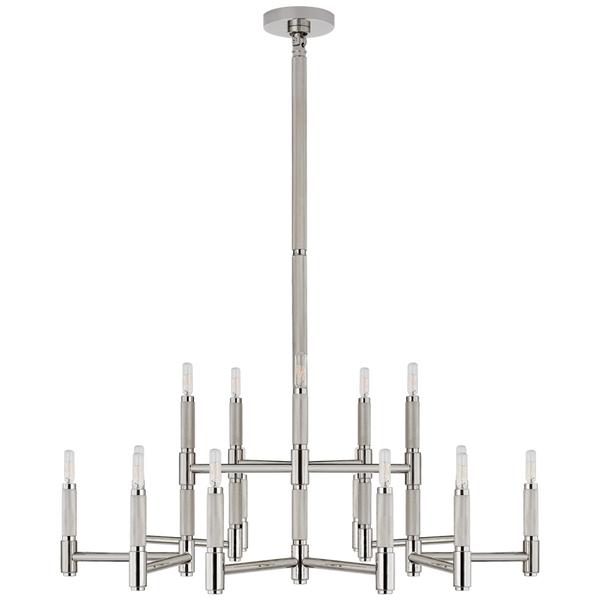 Large Chandelier - Polished Nickel