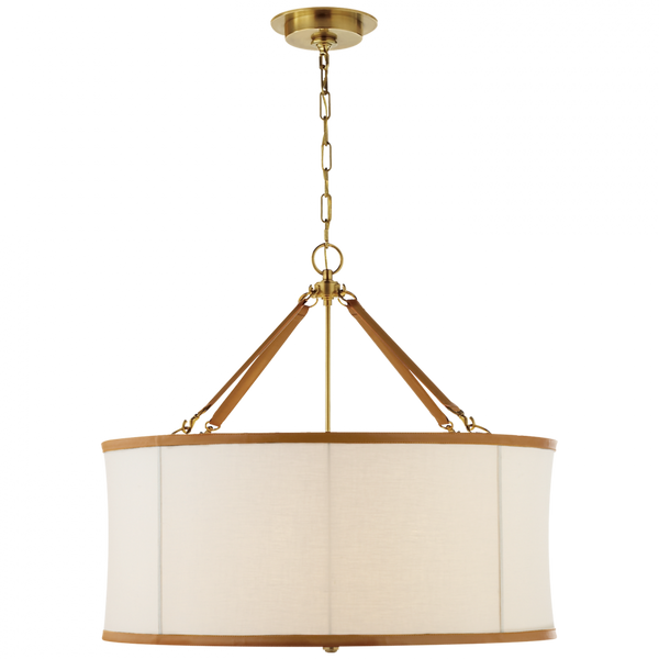 Large Hanging Shade - Natural Brass