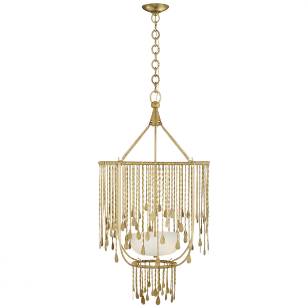 Medium Chandelier - Natural Brass