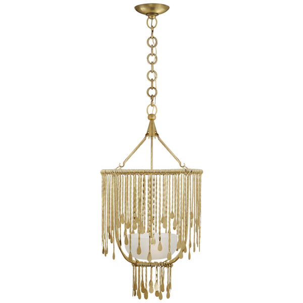 Small Chandelier - Natural Brass