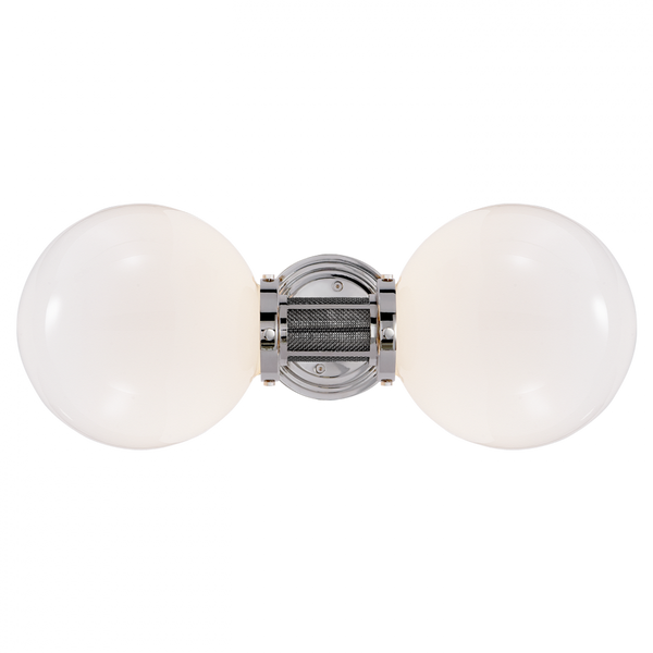 Double Sconce - Polished Nickel