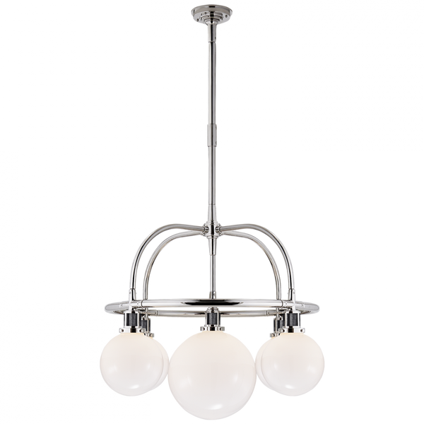 Single Tier Chandelier - Polished Nickel