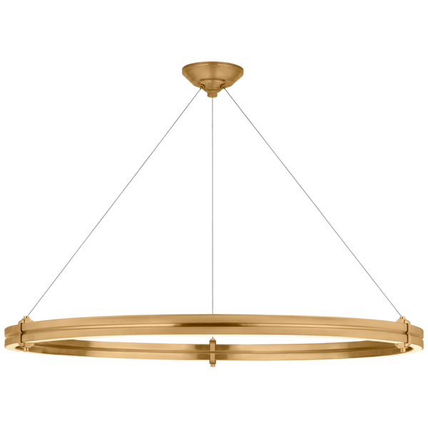 40" Ring Chandelier - Natural Brass