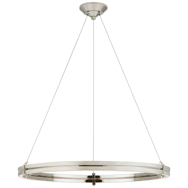 32" Ring Chandelier - Polished Nickel