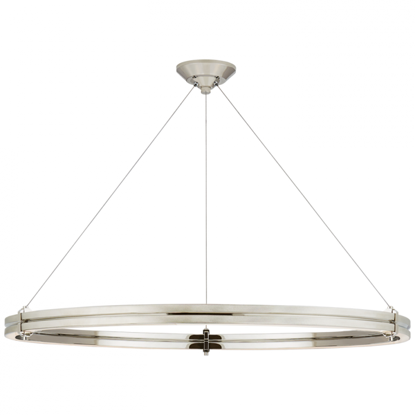 40" Ring Chandelier - Polished Nickel