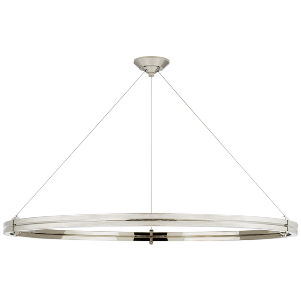 48" Ring Chandelier - Polished Nickel