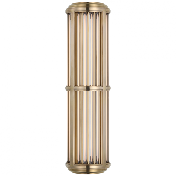 Medium Wall Sconce - Natural Brass and Glass Rods