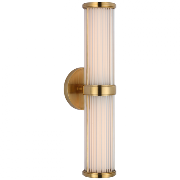 Double Bath Light - Natural Brass