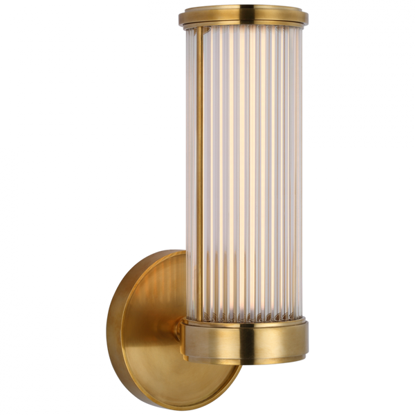 Single Bath Light - Natural Brass