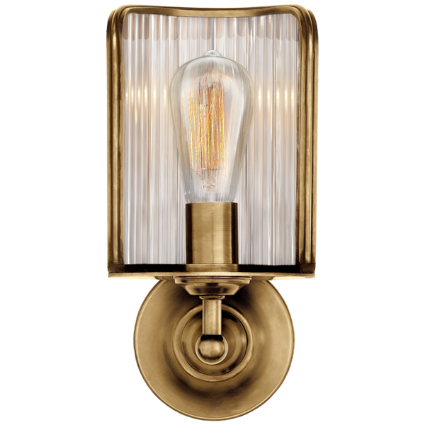 Shield Sconce - Natural Brass