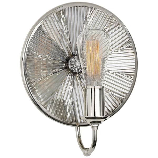 Small Round Sconce - Polished Nickel