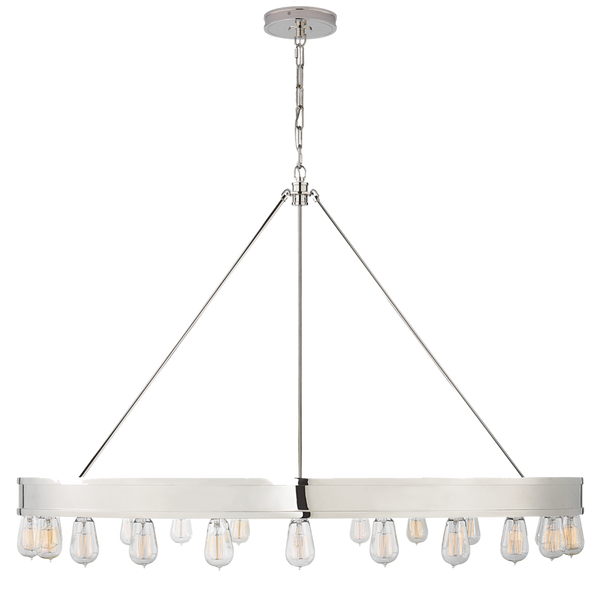 50" Modular Ring Chandelier - Polished Nickel