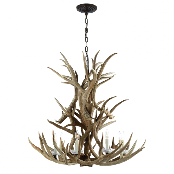 Single Tier Chandelier - Natural Bone