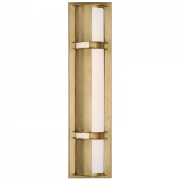 18" Shielded Sconce - Natural Brass