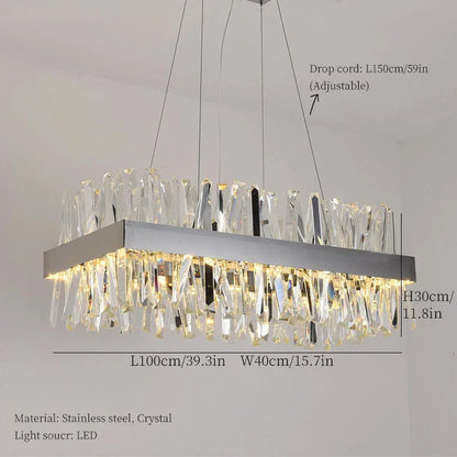 Calvi Crystal Dining Room Light Fixture