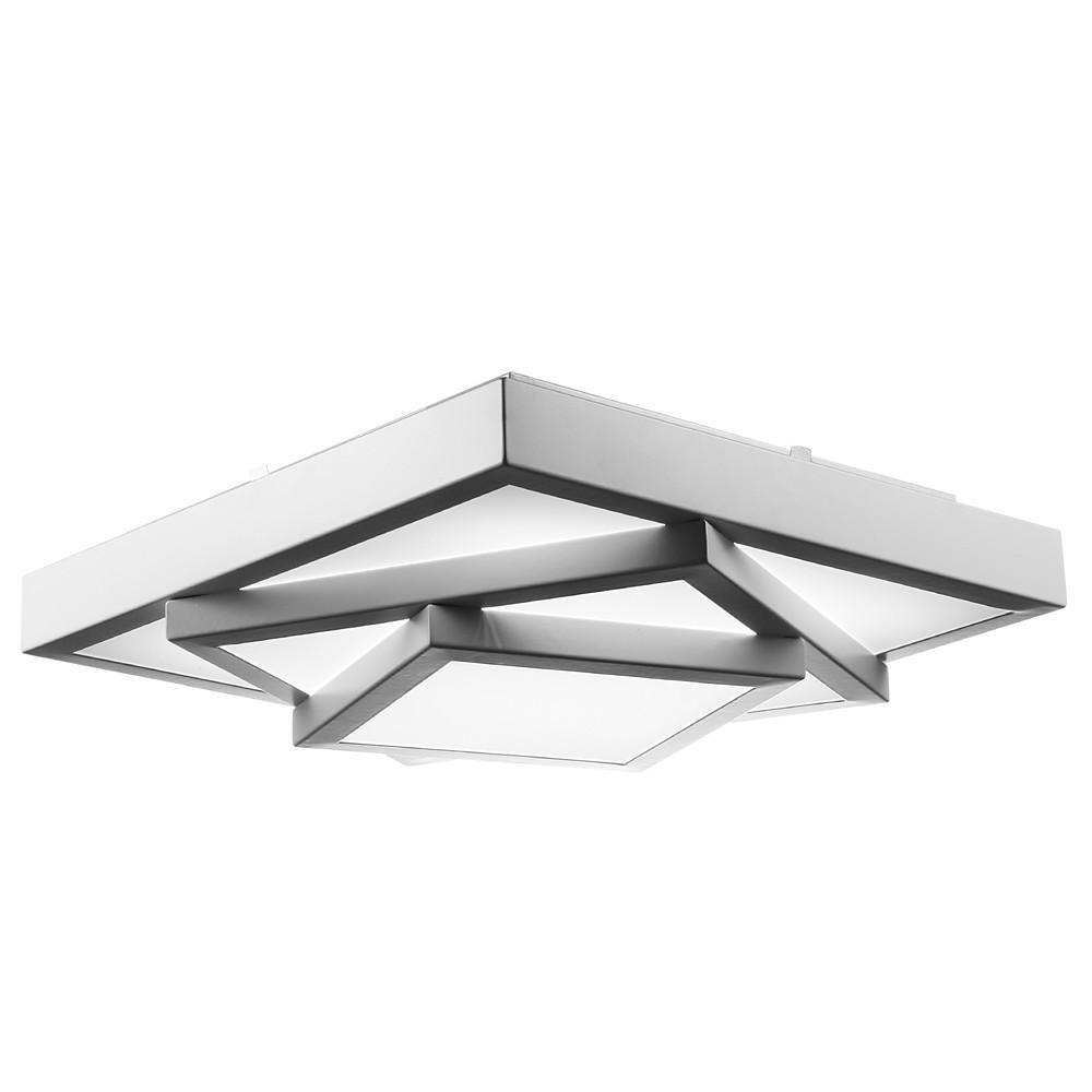 Overlapping Square Design Dimmable LED Modern Flush Mount Ceiling Light