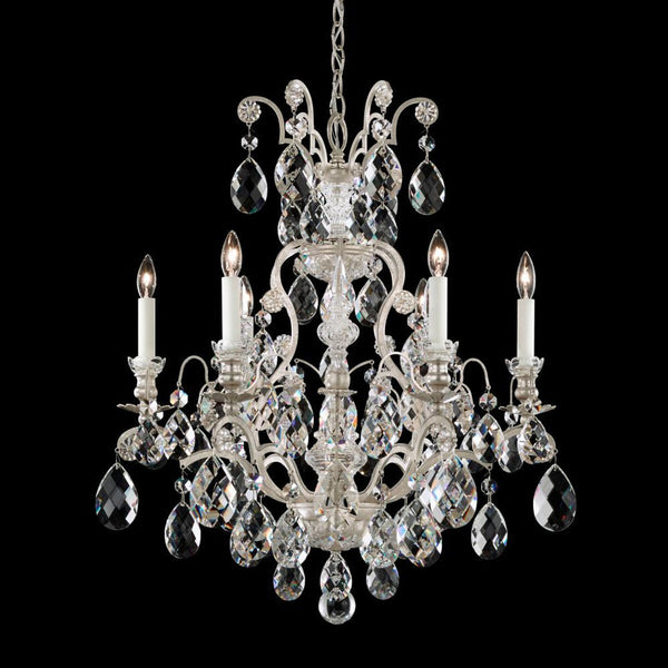 Chandelier, 7-Light, French Gold, Clear Swarovski Crystal, 23.5"W (3770-26S 1HZRLX)