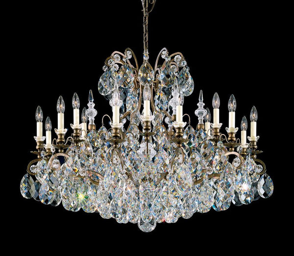 Chandelier, 19-Light, Heirloom Bronze, Clear Heritage Crystal, 40"W (3792-76 1L4EY)