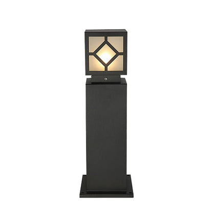 Retro European Square Outdoor Waterproof LED Garden Light Solar Landscape Decorative Lamp