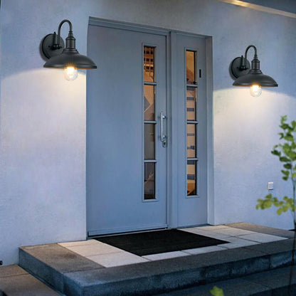 Retro Outdoor Waterproof Induction LED Wall Sconces Balcony Stair Garden Light