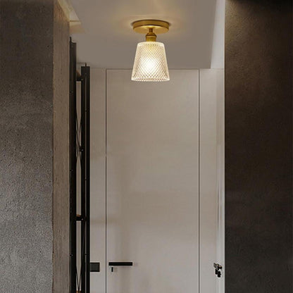 Lantern Modern Glass Copper Hallway Pendant Light Industrial Pendant Lighting