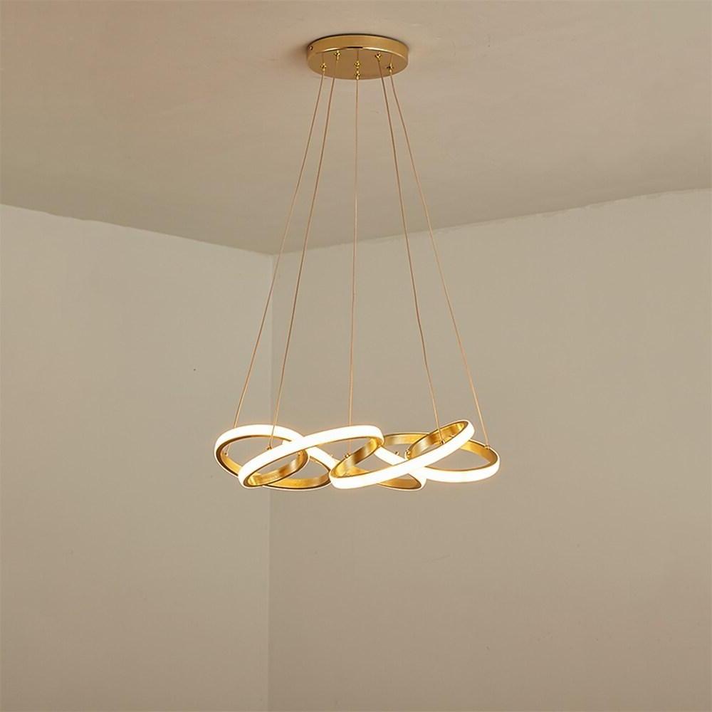 Interwoven Wave Design Chandelier Light Mid Century Chandelier