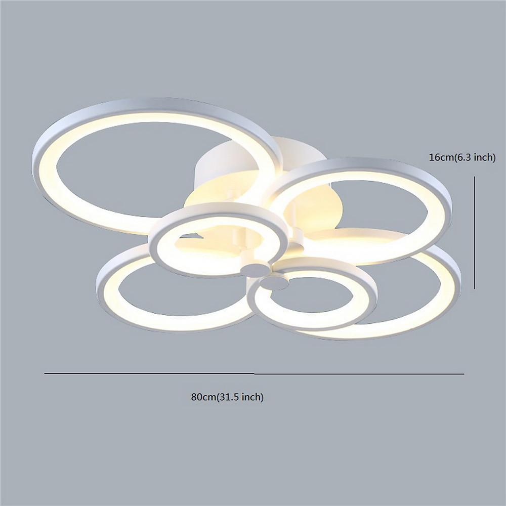 Multi Circles Dimmable LED Modern Ceiling Lights Flush Mount Lighting