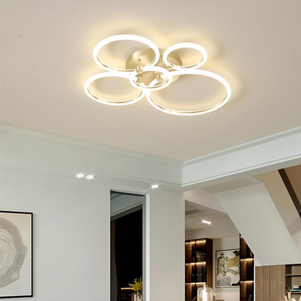 Circular Ring Dimmable LED Modern Flush Mount Lighting Ceiling Lights