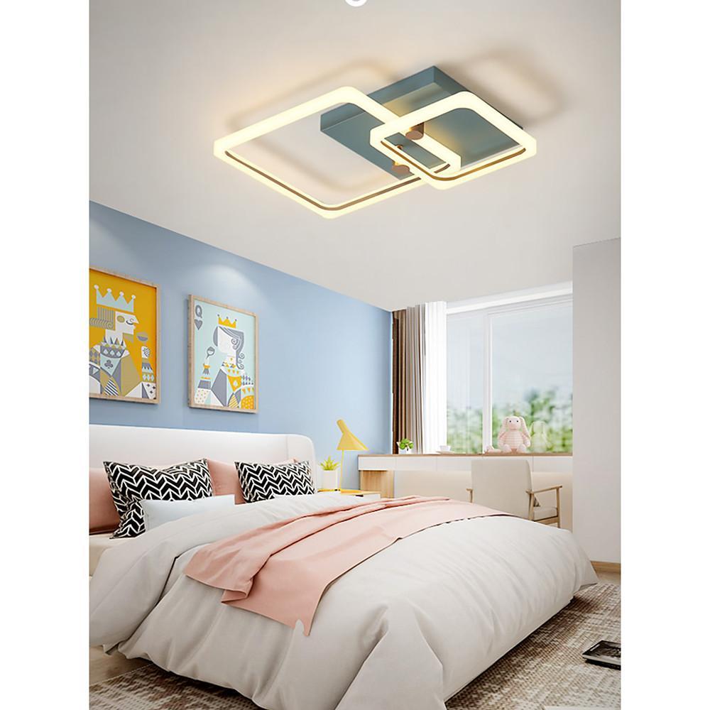 Squares Artistic Dimmable LED Modern Ceiling Lights Flush Mount Lighting