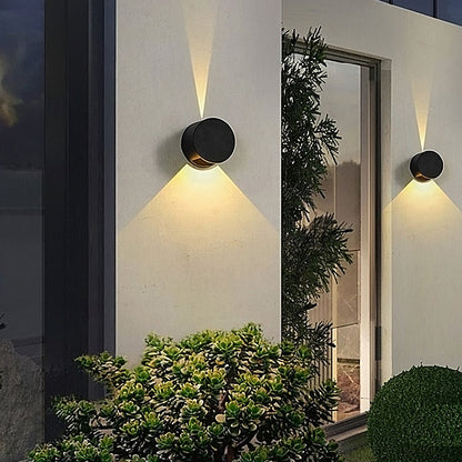 Round Up and Down Lights Waterproof LED Wall Lights for Indoor Outdoor Balcony