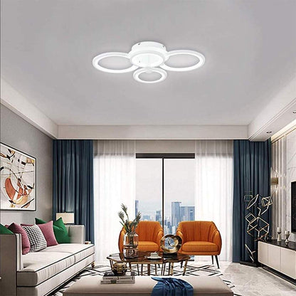 Elegant Semi Flush Mount Ceiling Lights with Unique Overlapping Rings