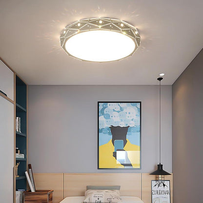 Circular Flush Mount Drum Light LED Ceiling Light