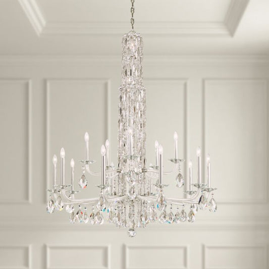 Siena 17-Light Chandelier in Stainless Steel