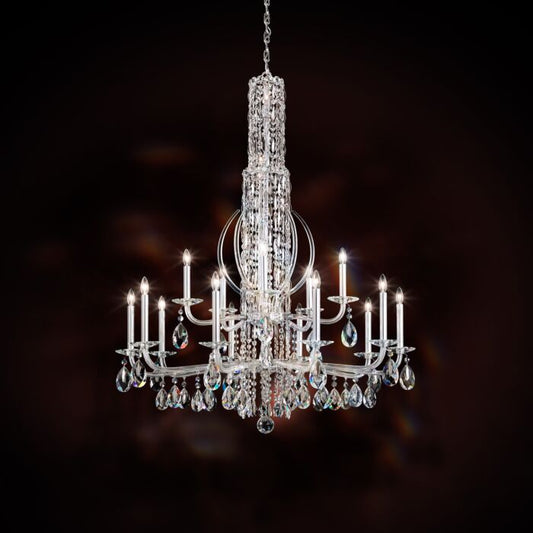 Siena 17-Light Chandelier in Stainless Steel