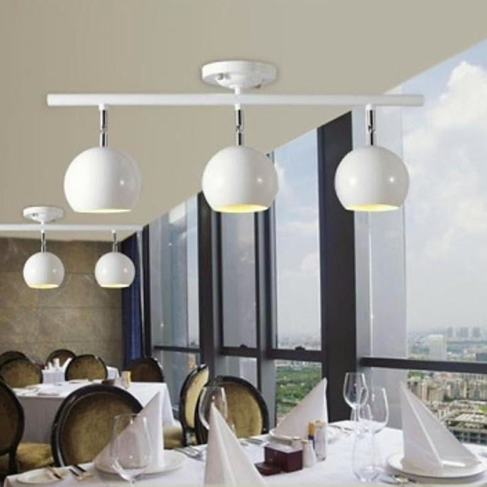 3-Light Bowled Metal Semi Flush Mount Ceiling Light ?C Modern & Bright