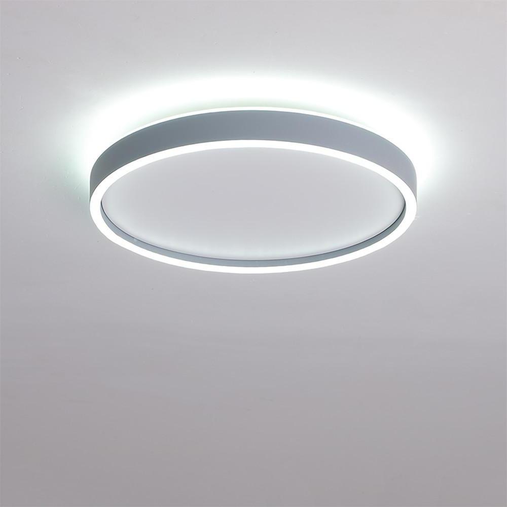 Circular Minimalist Metal Flush Mount Light Fixtures LED Living Room Ceiling Lights