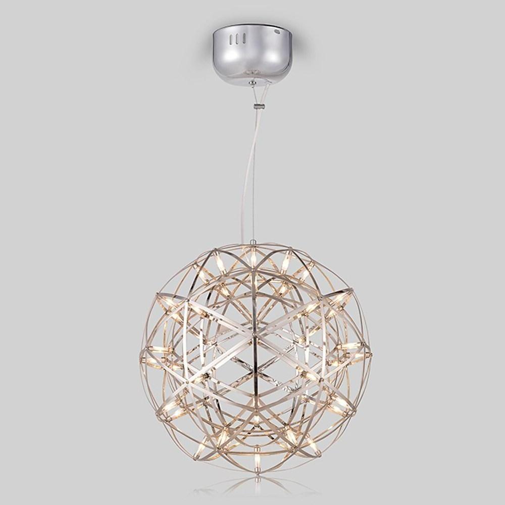 12 inch Stanless Steel LED Endless Woven Sphere Pendant Modern Lights