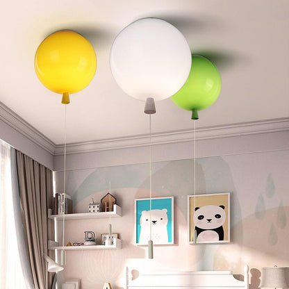 Glass Airballoon Shaped LED Novelty Style Flush Mount Lighting Ceiling Light