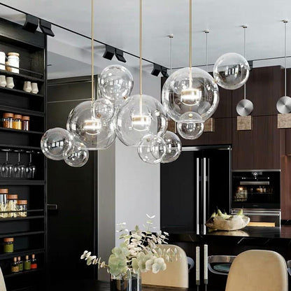 Globe Bubble Glass Pendant Light Modern Pendant Lighting