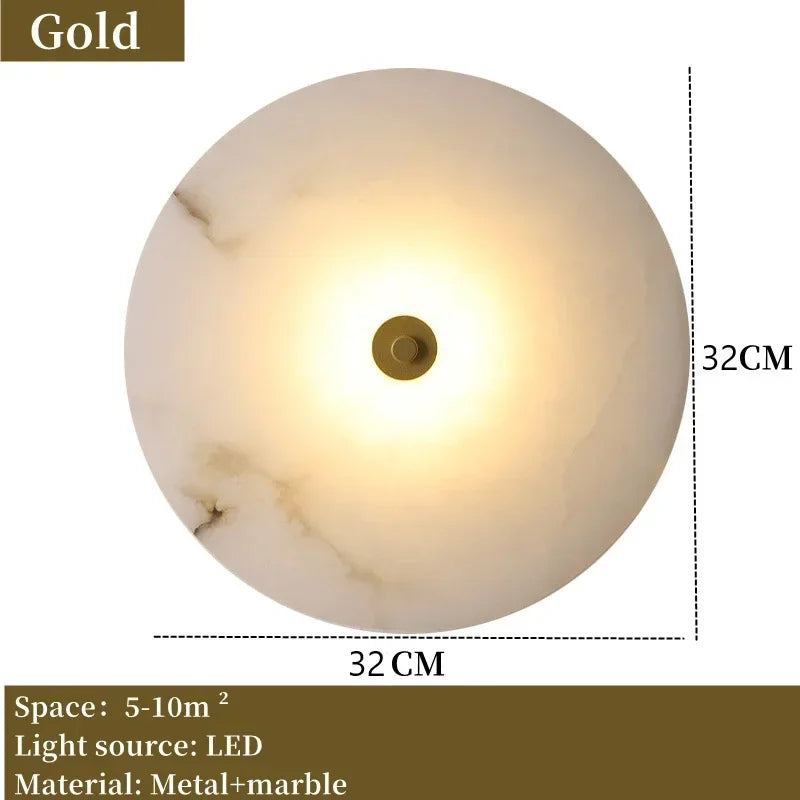 Moonshade Natural Marble Wall Sconce