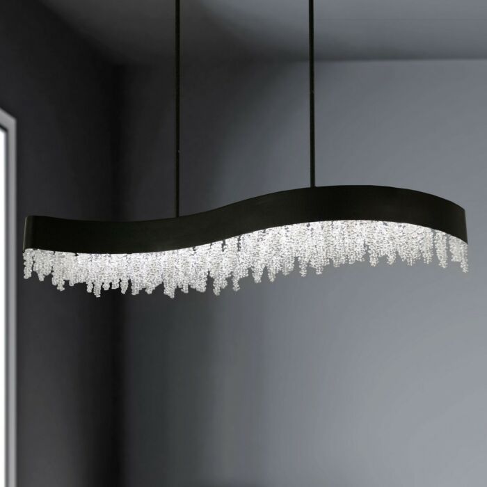 Soleil 1-Light LED Linear Pendant in Polish Nickel