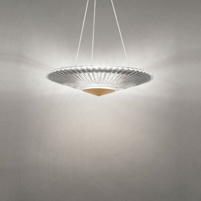 Origami LED Pendant in Polished Chrome