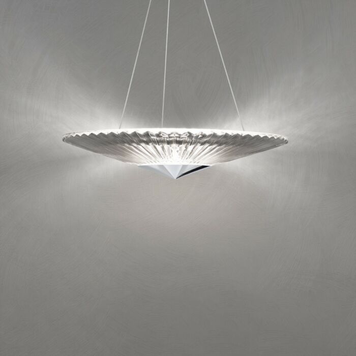 Origami LED Pendant in Polished Chrome