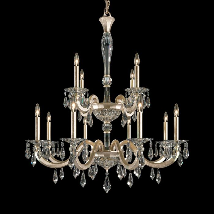 Napoli 12-Light Chandelier in Etruscan Gold