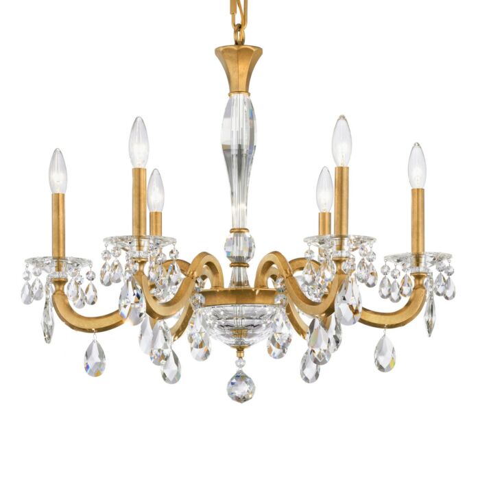 San Marco 6-Light Chandelier in Antique Silver