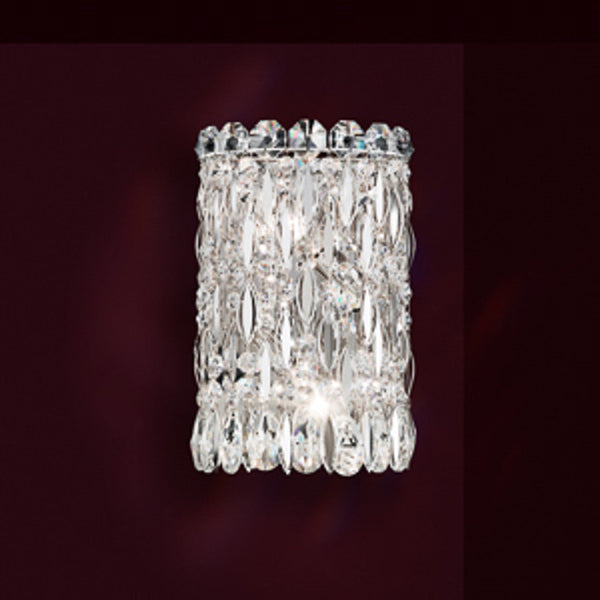 Wall Sconce, 2-Light, Antique Silver, Clear Heritage Crystal, 11"H (RS8333N-48H 1HWXR7)