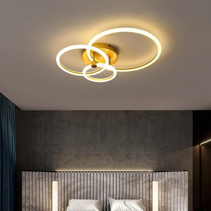 Circular Ring Dimmable LED Modern Flush Mount Lighting Ceiling Lights