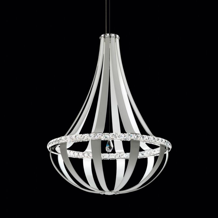 Crystal Empire LED 20-Light LED Pendant in Grizzly Black