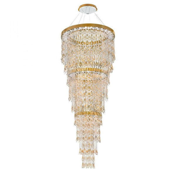 Foyer Pendant, Integrated LED, Heirloom Gold, Clear Radiance Crystal (S9192-22R 1JG1VD)