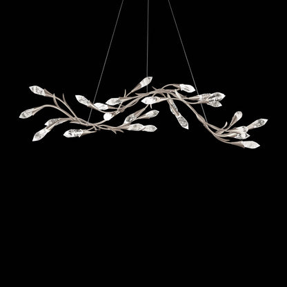 Secret Garden 57" Wide LED Crystal Linear Chandelier